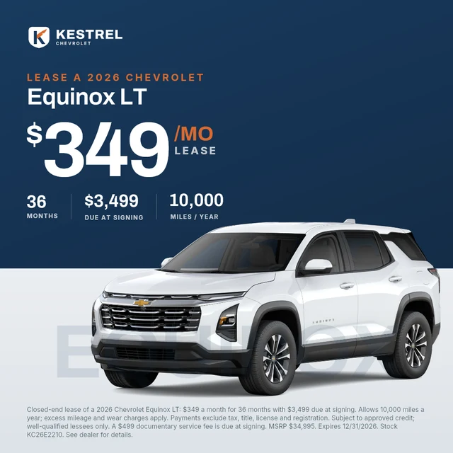 The shared lease design for Kestrel Chevrolet
